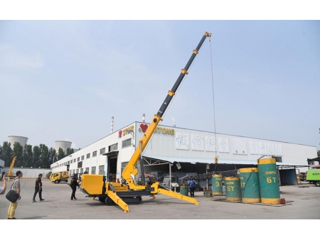 Xe cẩu bánh xích chân nhện 8T