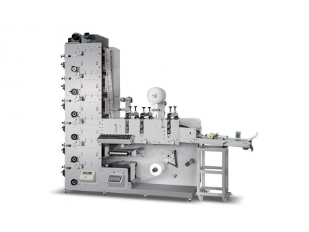 Máy in Flexo với các trạm cắt bế khuôn quay, ZBS-450G