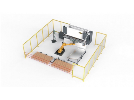 Máy Chấn Gấp Tấm Kết Hợp Robot Cố Định