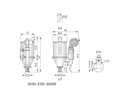 Phễu Sấy Nhựa Tiêu Chuẩn