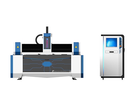Máy cắt laser fiber có bàn cấp phôi tự động