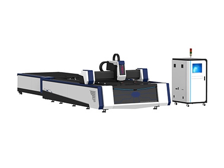 Máy cắt laser fiber có bàn cấp phôi tự động