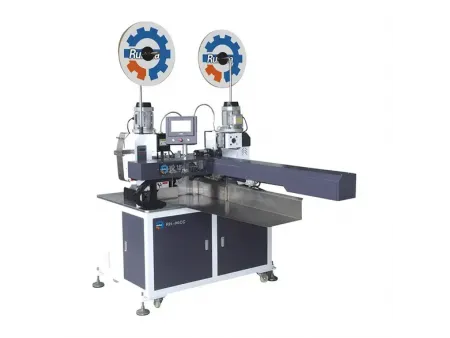 Máy ép dập đầu cos cáp dẹt hai đầu tự động