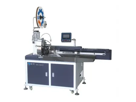 Máy ép dập đầu cos một đầu và mạ thiếc hai đầu tự động cho 8 dây