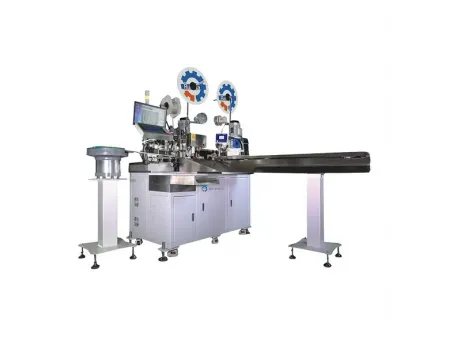 Máy ép dập đầu cos hai đầu và lắp jack nối dây một đầu tự động