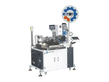 Máy ép dập đầu cos và lắp cao su chống nước một đầu tự động
