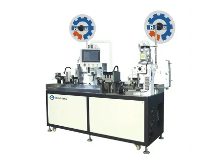 Máy ép dập đầu cos và co ống nhiệt hai đầu tự động