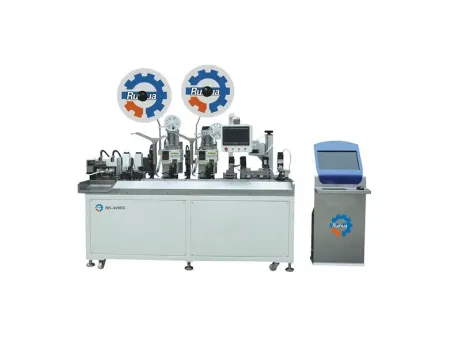 Máy ép dập đầu cos và đánh dấu ống co nhiệt hai đầu tự động