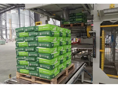 Hệ thống bốc xếp bao lên pallet tự động