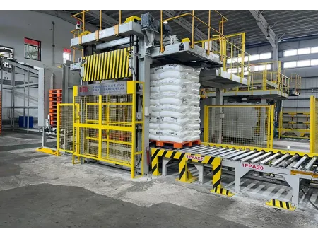Hệ thống bốc xếp bao lên pallet tự động