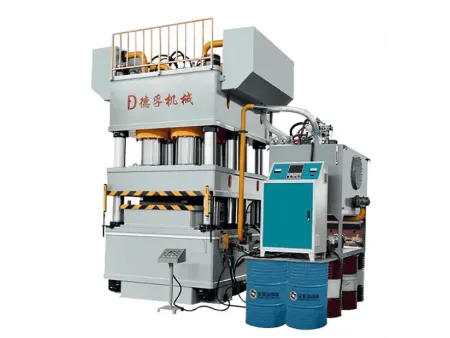 Máy Ép Thủy Lực Dập Nổi Tám Trụ Hành Trình Kép