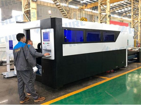 Máy Cắt Nhôm Laser Fiber CNC IPG 1kW