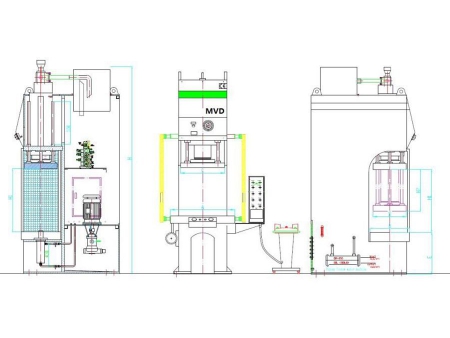 Máy Ép Thủy Lực Chữ C Tốc Độ Cao