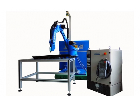 Hệ thống robot 6 trục bơm keo tự động
