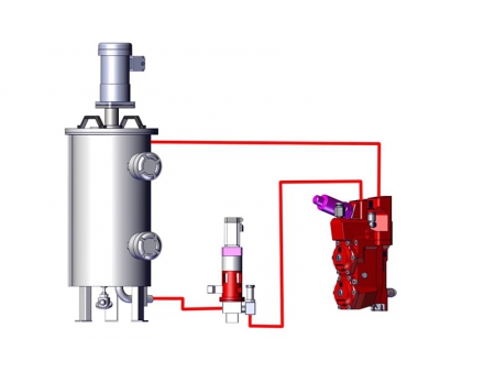 Hệ Thống Cấp Liệu Bơm Thùng Ba Thành Phần