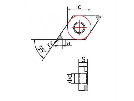 Công cụ cắt PCBN (Dao cắt cho gia công),DNGA