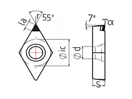 Dao cắt PCD, DCGW