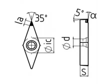 Dao cắt PCD, VBGW