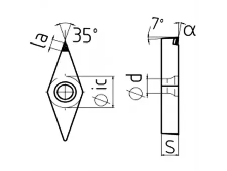 Dao cắt PCD, VCGW