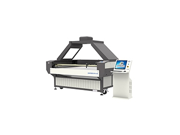 Máy cắt laser CO2 khổ lớn 1800×1000mm có camera định vị và tiếp liệu tự động, Máy cắt laser CMA1810-FV-E có tiếp liệu tự động
