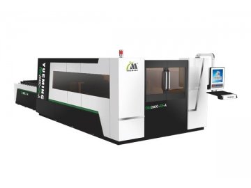 Máy cắt laser fiber khổ lớn 2000×4000mm có lớp bảo vệ, hệ thống cắt laser CMA2040C-GH-A