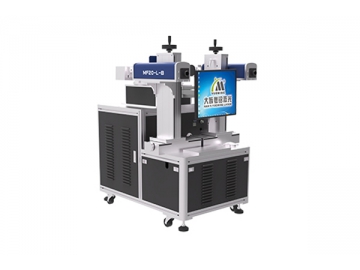 Máy khắc laser fiber bóng đèn 8 vị trí hai đầu khắc, Máy khắc bóng đèn MF20-L-B
