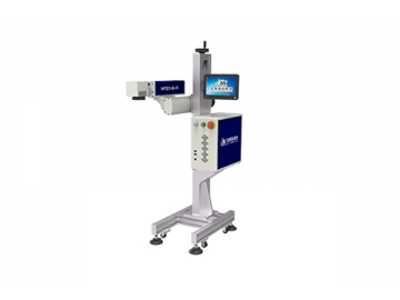 Máy khắc laser fiber dây chuyền lắp ráp tự động 50W, hệ thống khắc laser MF50-B-A