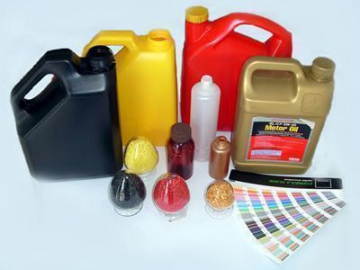 Hạt màu cho nhựa PP và PE - Masterbatch                (Ứng dụng trong sản xuất can đựng dầu nhớt)