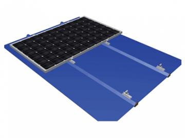 Hệ thống giá đỡ pin mặt trời lắp cho mái kim loại phẳng (Kẹp đầu Kit)