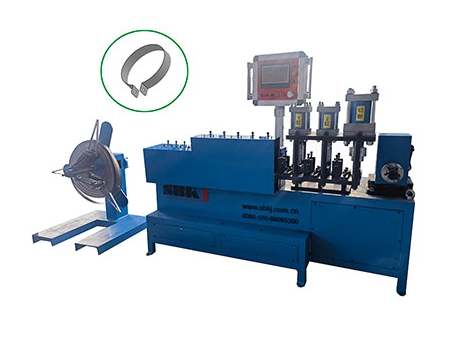 Máy bẻ đai tự động, máy ép đai kẹp
