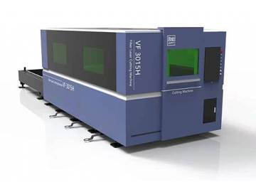 Máy cắt laser sợi quang, VF3015H  Máy cắt laser sợi quang kín hoàn toàn với bàn đưa đón